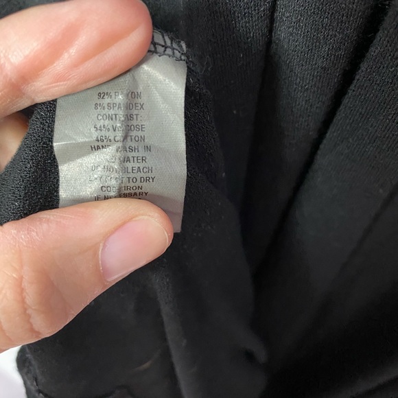 NWT- LA Made Black V neck long sleeve slit Surplice Maxi dress SM - Picture 11 of 11